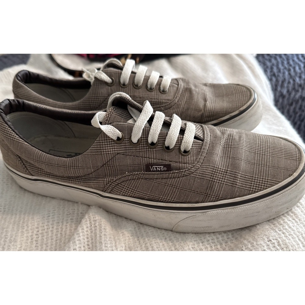 Men's Vans Off The Wall Plaid Brown Size 10